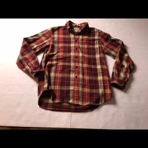Men’s LL Bean Flannel Button Down Shirt